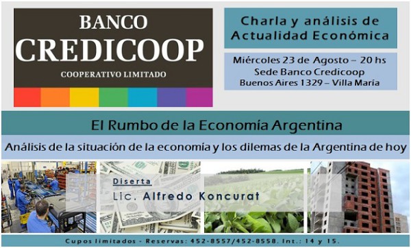 Tarjeta Charla Economía - Banco Credicoop -